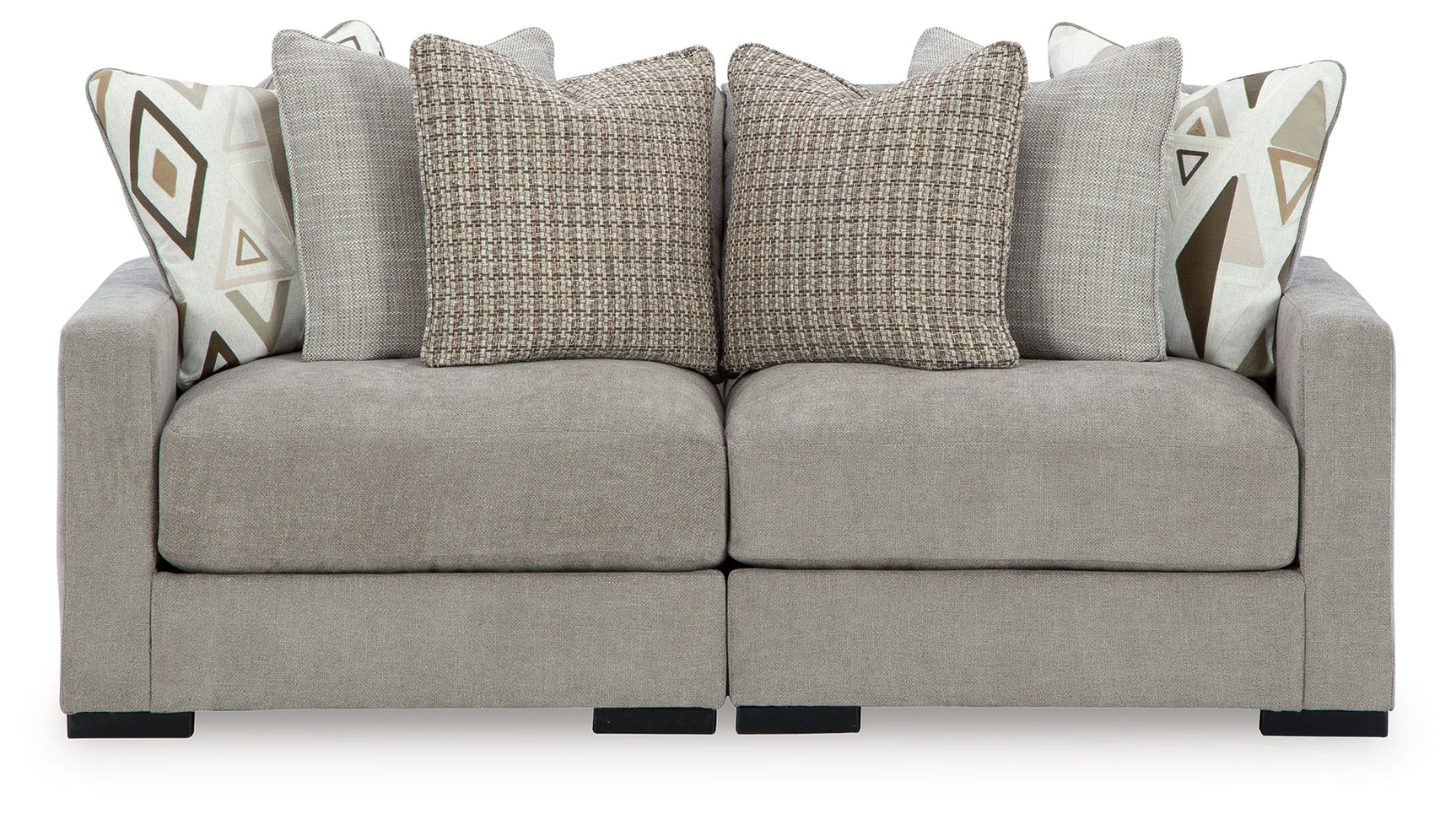 Aslan Court Pebble 2-Piece Loveseat Sectional - Ornate Home