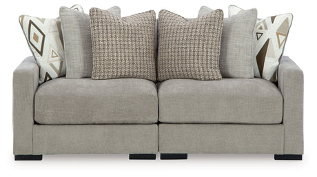 Aslan Court Pebble 2-Piece Loveseat Sectional - Ornate Home