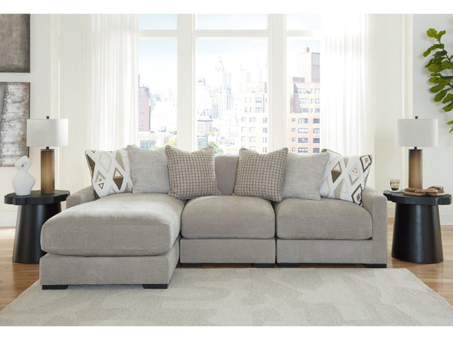 Aslan Court Pebble 3-Piece Sofa Sectional with LAF Chaise (Online Special Price) - Ornate Home