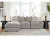 Aslan Court Pebble 3-Piece Sofa Sectional with LAF Chaise - Ornate Home