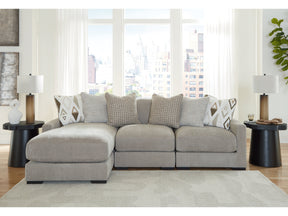 Aslan Court Pebble 3-Piece Sofa Sectional with LAF Chaise - Ornate Home