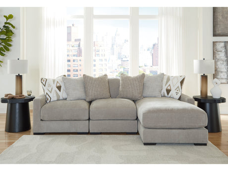 Aslan Court Pebble 3-Piece Sofa Sectional with RAF Chaise - Ornate Home