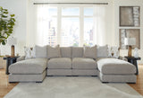 Aslan Court Pebble 4-Piece Sofa Pit Sectional (Online Special Price) - Ornate Home