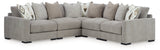 Aslan Court Pebble 5-Piece Sectional - Ornate Home