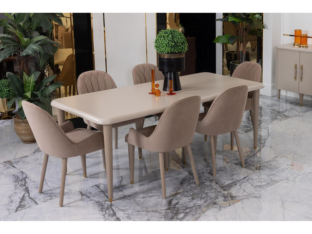 Asos Beige Dining Table - Ornate Home