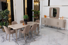 Asos Beige Dining Table - Ornate Home