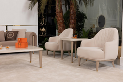 Asos Brown/Beige Living Room Set - Ornate Home
