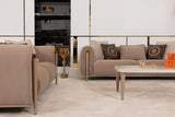 Asos Brown/Beige Living Room Set - Ornate Home