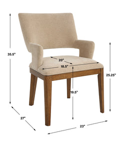 Aspect Brown Mid-Century Dining Chair - Ornate Home