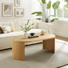 Aspect Oak Oval Wood Coffee Table - Ornate Home