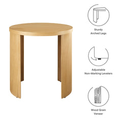 Aspect Oak Round Wood End Table - Ornate Home