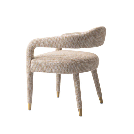 Aspen Dining Armchair in Gold Dust - Ornate Home