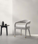 Aspen Dining Armchair in Silver Lining - Ornate Home