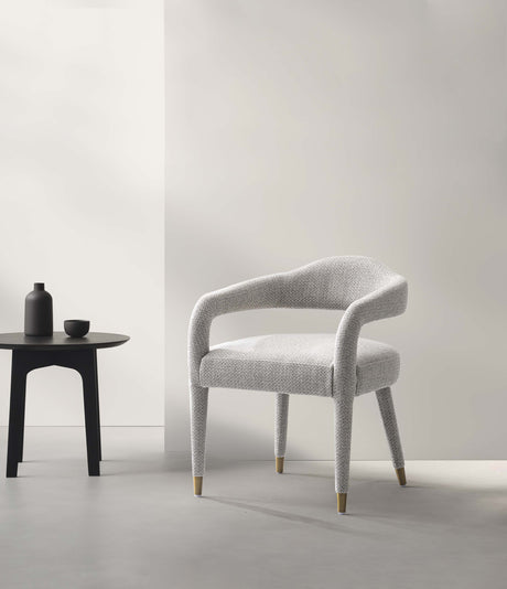 Aspen Dining Armchair in Silver Lining - Ornate Home