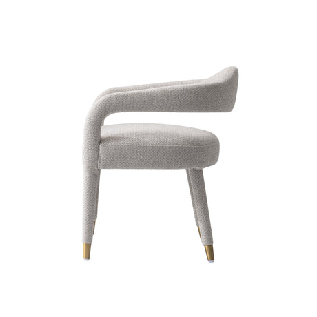 Aspen Dining Armchair in Silver Lining - Ornate Home
