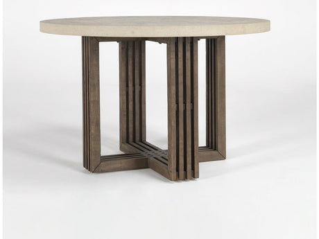 Aspen Distressed Brown/Weathered Chalk Dining Table - Ornate Home