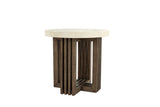Aspen Distressed Brown/Weathered Chalk End Table - Ornate Home