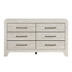 Aspen Dusty Gray Oak 5-Piece Queen Bedroom Set - Ornate Home