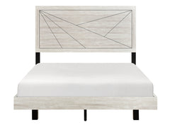 Aspen Dusty Gray Oak Queen Bed - Ornate Home