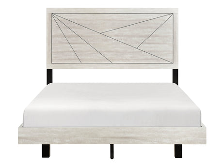 Aspen Dusty Gray Oak Queen Bed - Ornate Home