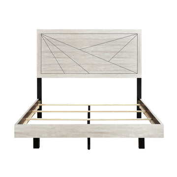 Aspen Dusty Gray Oak Queen Bed - Ornate Home