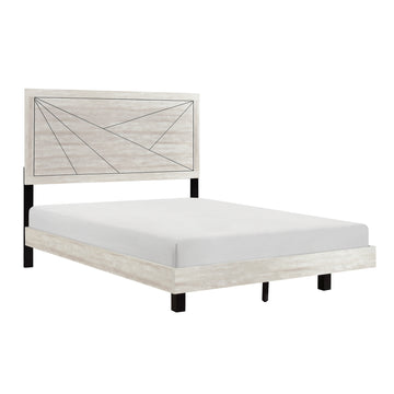 Aspen Dusty Gray Oak Queen Bed - Ornate Home