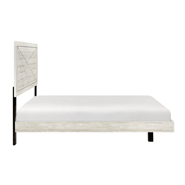 Aspen Dusty Gray Oak Queen Bed - Ornate Home