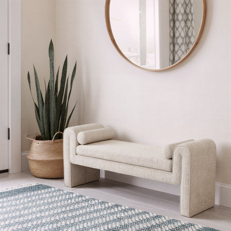 Astar Beige Bench - Ornate Home