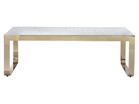 Aster Capiz/Brass Cocktail Table - Ornate Home