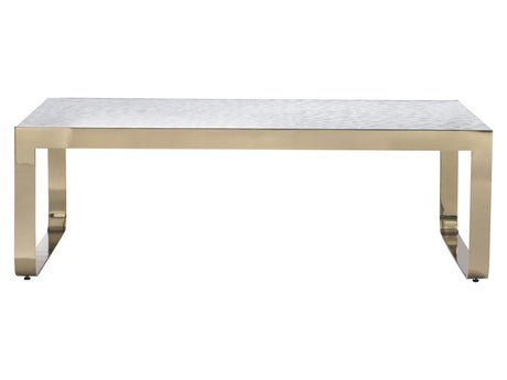 Aster Capiz/Brass Cocktail Table - Ornate Home