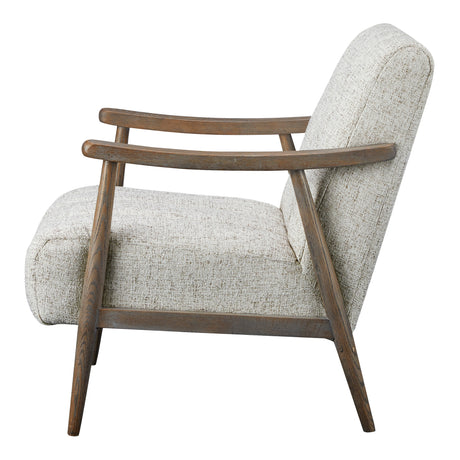 Aster Pebbled Beige Accent Chair - Ornate Home