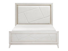 Asteria Antique White Eastern King Bed - Ornate Home