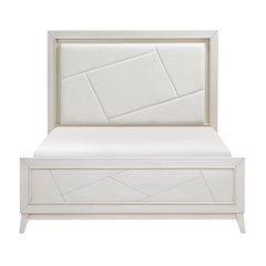 Asteria Antique White/Ivory 4-Piece Queen Bedroom Set - Ornate Home