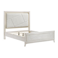 Asteria Antique White/Ivory 4-Piece Queen Bedroom Set - Ornate Home