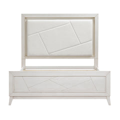 Asteria Antique White/Ivory 4-Piece Queen Bedroom Set - Ornate Home