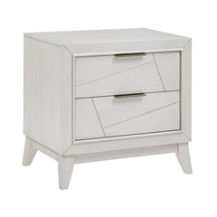 Asteria Antique White/Ivory 5-Piece Queen Bedroom Set - Ornate Home