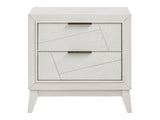 Asteria Antique White Nightstand - Ornate Home