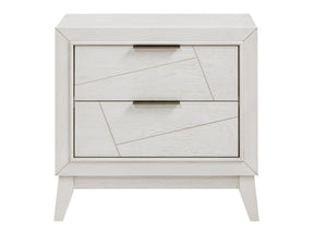 Asteria Antique White Nightstand - Ornate Home