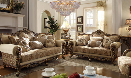 Asteria Bronze 3pc Living Room Set  / HD-506 - Ornate Home