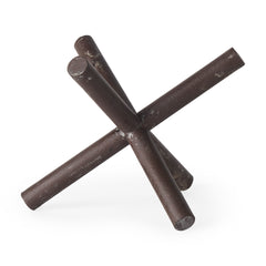 Astericks Brown Large Metal Decor Object - Ornate Home