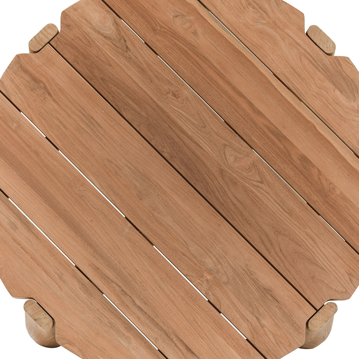 Aston Natural 48" Outdoor Round Coffee Table - Ornate Home