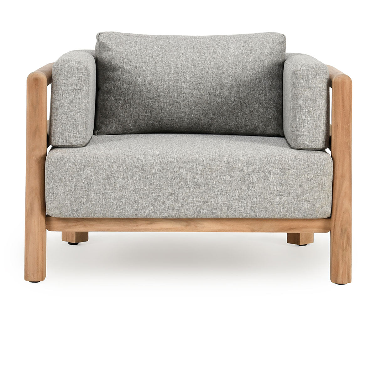 Aston Natural/Gray Outdoor Accent Chair - Ornate Home