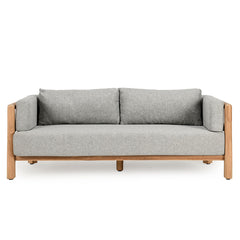 Aston Natural/Gray Outdoor Sofa - Ornate Home