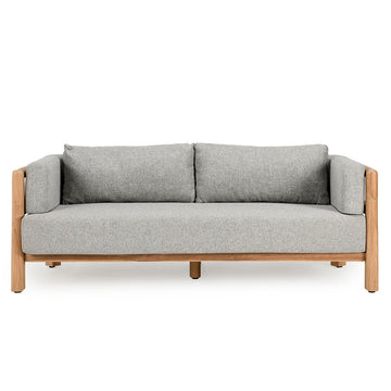 Aston Natural/Gray Outdoor Sofa - Ornate Home