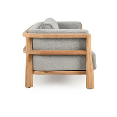 Aston Natural/Gray Outdoor Sofa - Ornate Home
