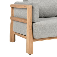 Aston Natural/Gray Outdoor Sofa - Ornate Home