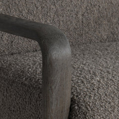 Aston Porcini Cerused/Beige/Tan Fabric Chair - Ornate Home