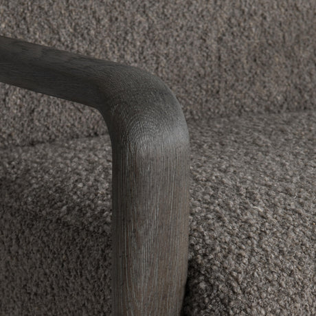 Aston Porcini Cerused/Beige/Tan Fabric Chair - Ornate Home