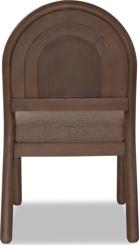Astor Wheat Bread/Claystone Arc Back Chair - Ornate Home