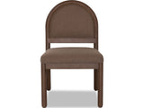 Astor Wheat Bread/Claystone Arc Back Chair (Set of 2) - Ornate Home